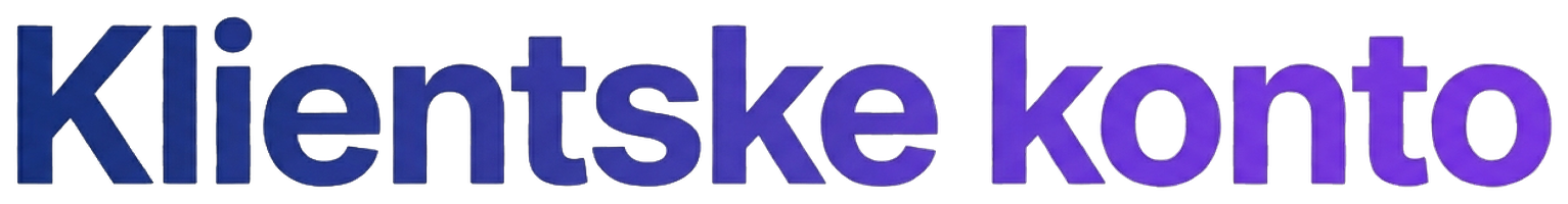 Klientske konto
